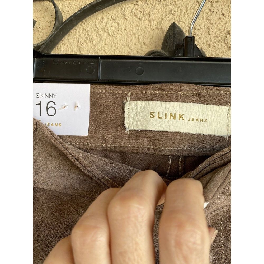 Women's Skinny Pants in Brown - Picture 5 of 10